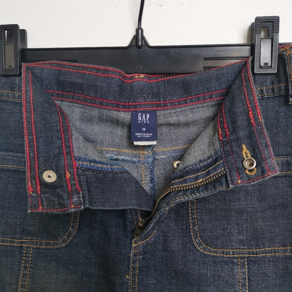 Gap Kids Denim Maxi Skirt , Y2K , 2000' , Dark Wash - Picture 6 of 11